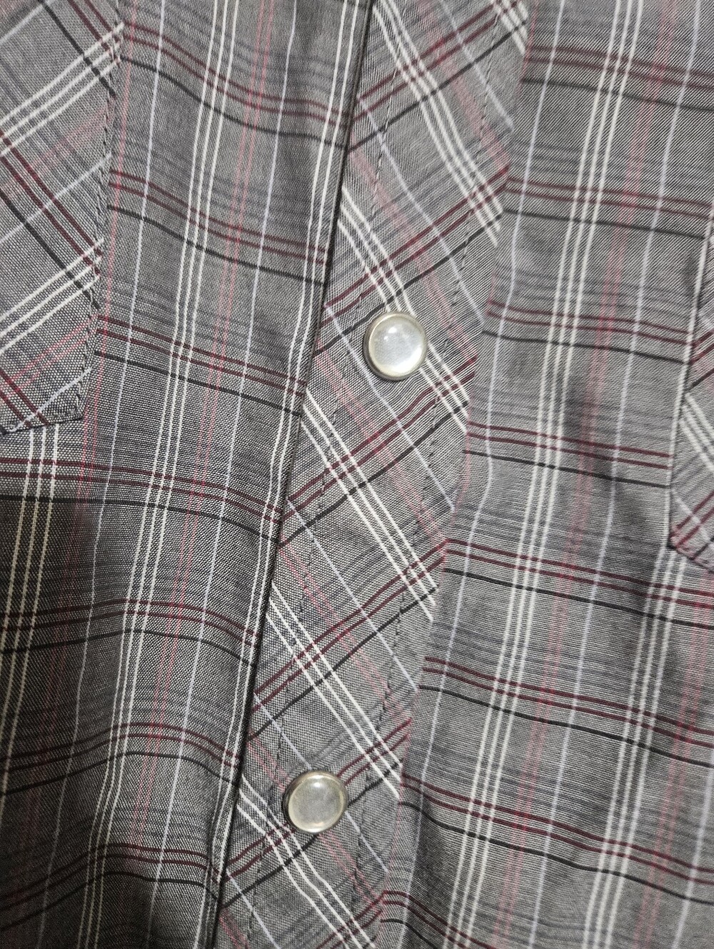 Mens falcon bay pearl snap short sleeve button down - Picture 5 of 5